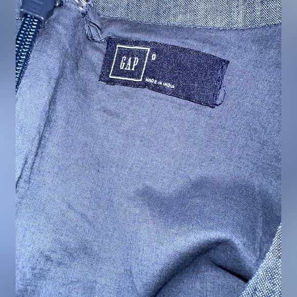 GAP Blue and White V Neck Dress Size 0 - Picture 3 of 4